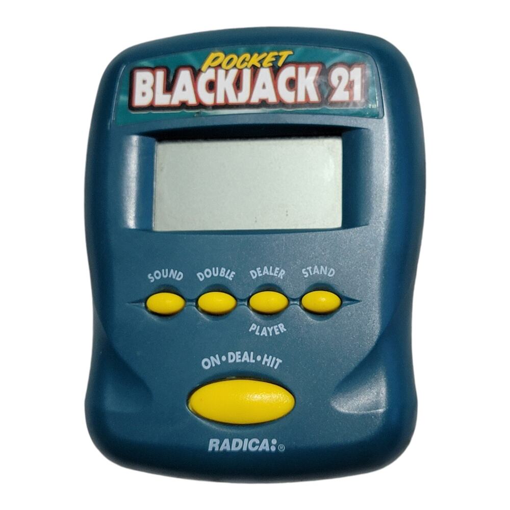 1997 Radica Pocket Blackjack 21 Handheld Electronic Game - vintage working